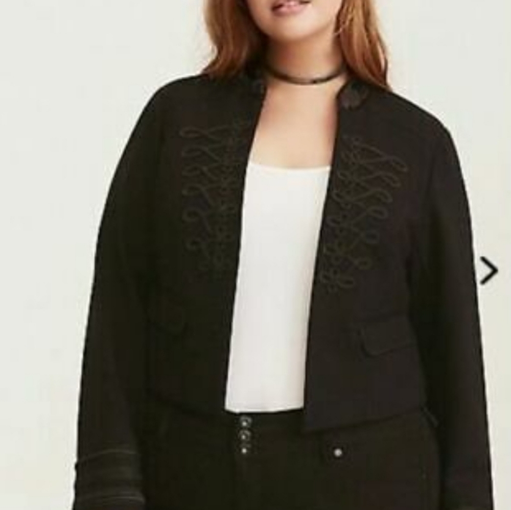 Torrid size 3 Military Jacket w brass buttons